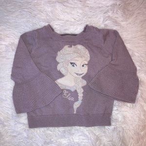 Toddler Elsa Sweater w/ flare sleeves